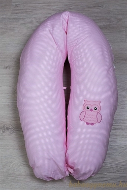 Rózsaszín pöttyös-Lulu bagoly - Baba-mama párna termék főképe